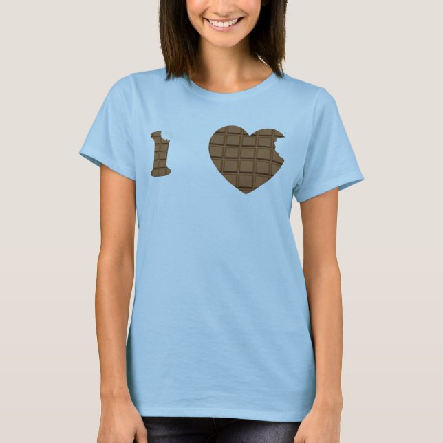 T-shirt I LOVE Chocolate (Devant)