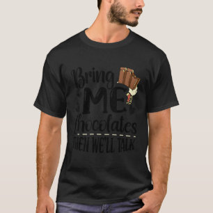 T-shirt I Love Chocolate Sweet Candy Dessert Food Foodie