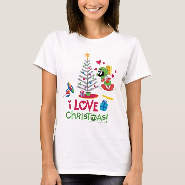 T-shirt I Love Christmas - MARVIN THE MARTIAN™ (Devant)