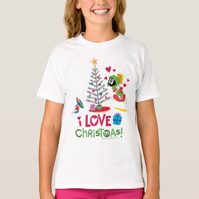 T-shirt I Love Christmas - MARVIN THE MARTIAN™ (Devant)