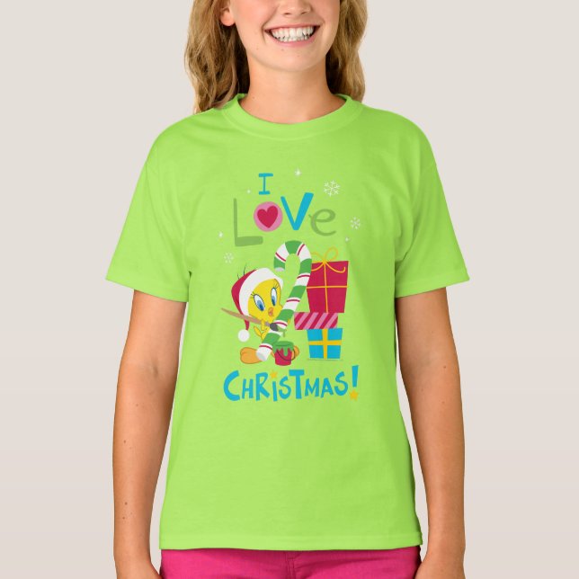 T-shirt I Love Christmas - TWEETY™ (Devant)