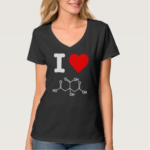 T-shirt I Love Citric Acid Skincare Ingrédients Chimie