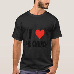 T-shirt I Love Clergy - Coeur mignon Amusant Eglise Pastor