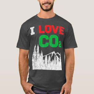 T-shirt I Love CO2 Diesel changement climatique drôle cade
