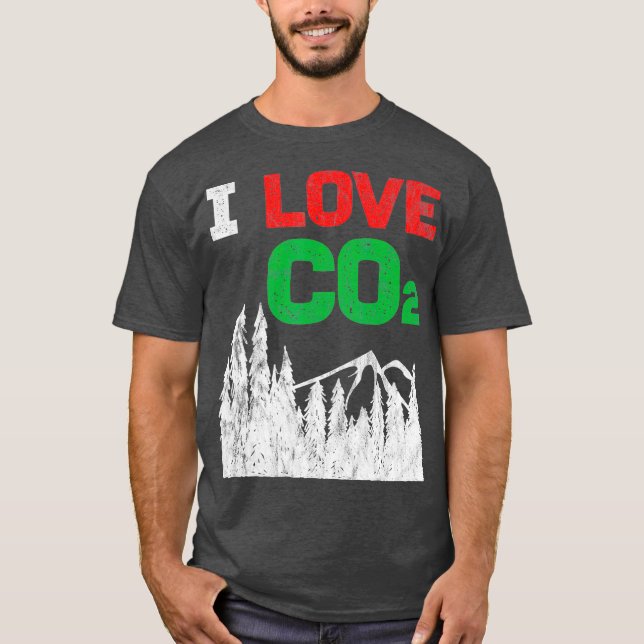 T-shirt I Love CO2 Diesel changement climatique drôle cade (Devant)