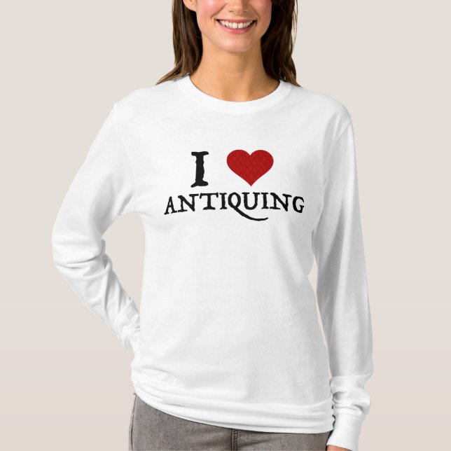 T-shirt I Love (Coeur) Antiquité (Devant)