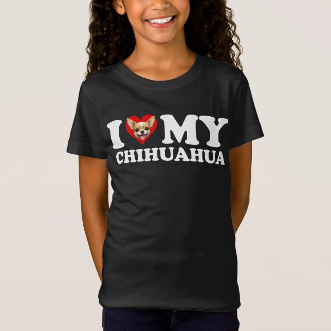 T-Shirt I Love (Coeur) My Chihuahua (Devant)