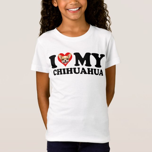 T-Shirt I Love (Coeur) My Chihuahua (Devant)