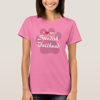T-shirt I Love (Coeur) My Swedish Vallhund