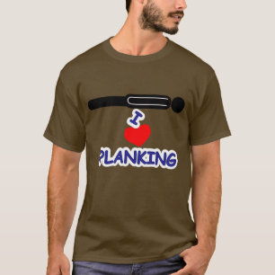 T-shirt I Love (Coeur) Planking