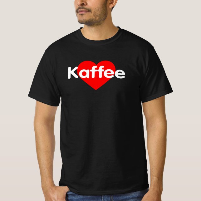 T-shirt I Love Coffee - Kaffee (Devant)