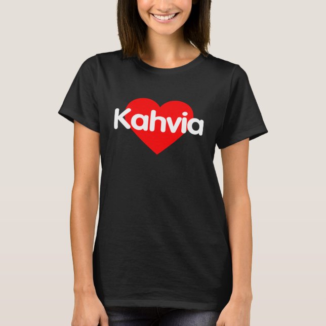 T-shirt I Love Coffee - Kahvia (Devant)