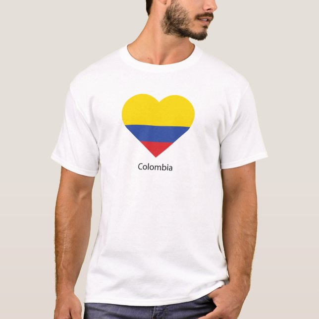 T-shirt I Love Colombia (Devant)