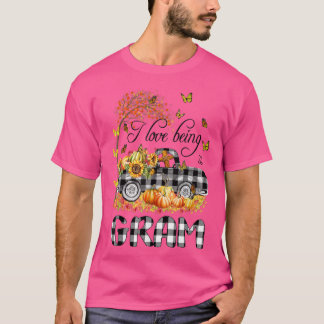 T-shirt I love comprend GRAMLovely Truck Autumn