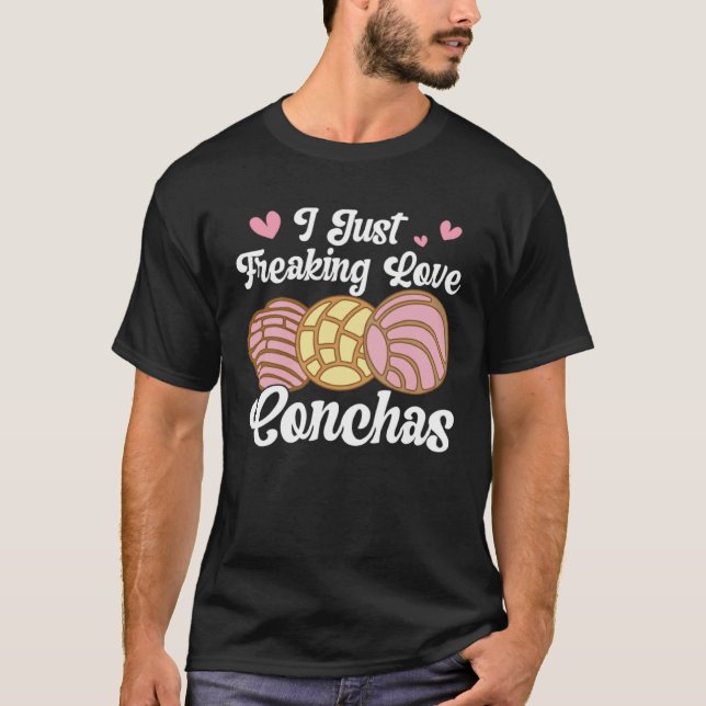T-shirt I Love Conchas Pan Dulce Latina Mexican Mujer Conc (Devant)