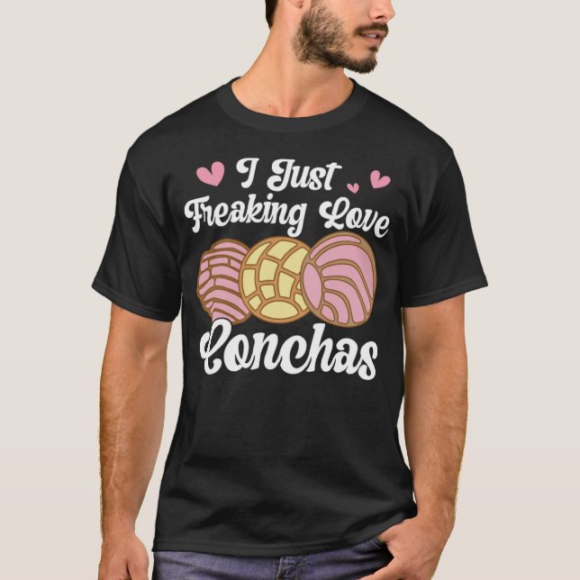 T-shirt I Love Conchas Pan Dulce Latina Mexican Mujer Conc (Devant)