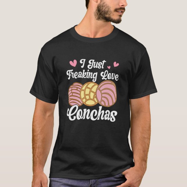 T-shirt I Love Conchas Pan Dulce Latina Mexican Mujer Conc (Devant)