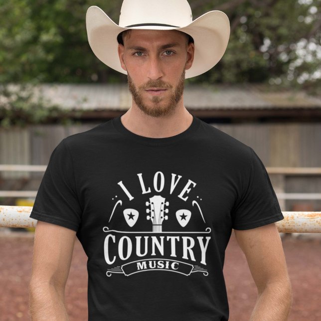 T-shirt I Love Country Music (Créateur téléchargé)