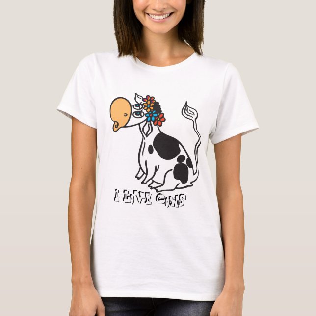 T-shirt I Love Cows (Devant)