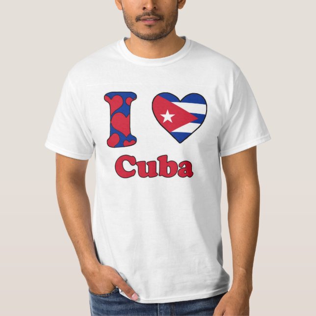 T-shirt I love Cuba (Devant)