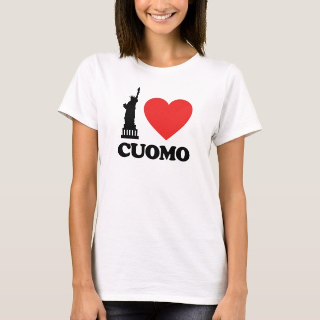 T-shirt I Love Cuomo | Statue de la Liberté (Devant)