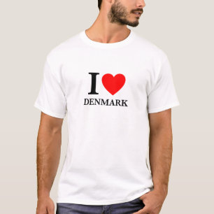 T-shirt I Love Danemark