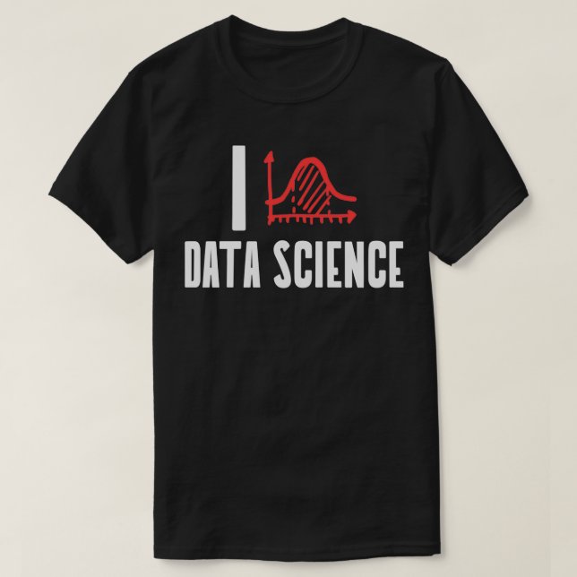 T-shirt I Love Data Science (Design devant)