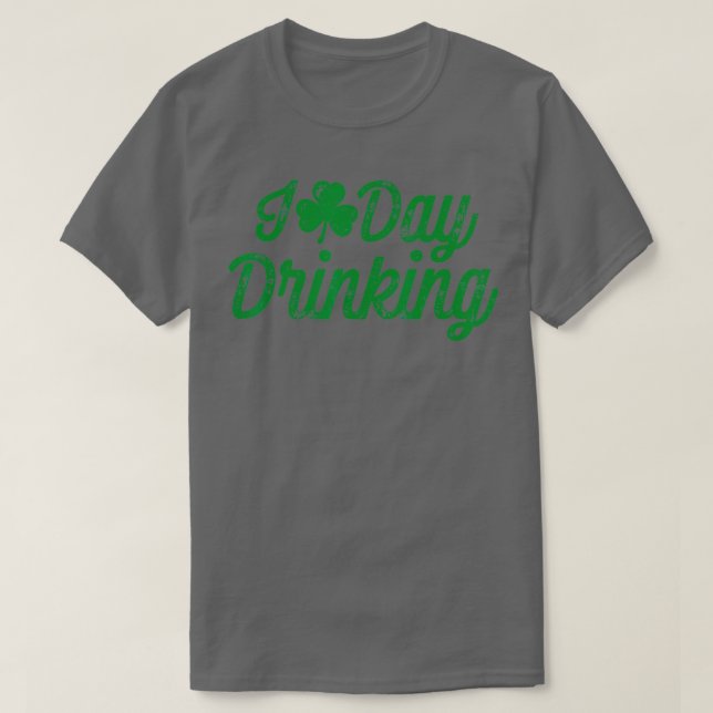 T-shirt I Love Day Boire Jour de la Saint Patrick Hommes F (Design devant)
