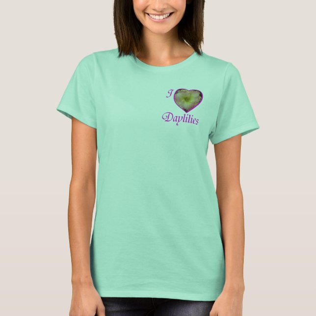 T-shirt I Love Daylilies avant et arrière (Devant)