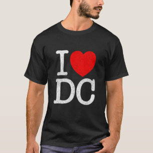 T-shirt I Love DC Souvenir Washington Trouvé I Heart D