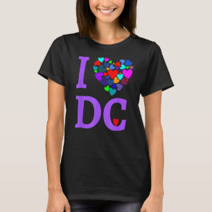 T-shirt I Love DC T Shirt Heart Design Washington D.C. Shi