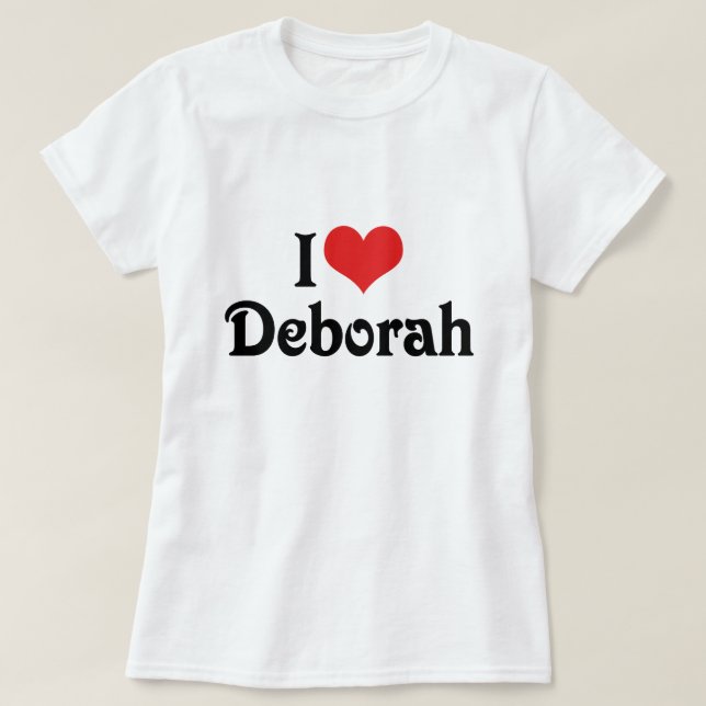 T-shirt I Love Deborah (Design devant)