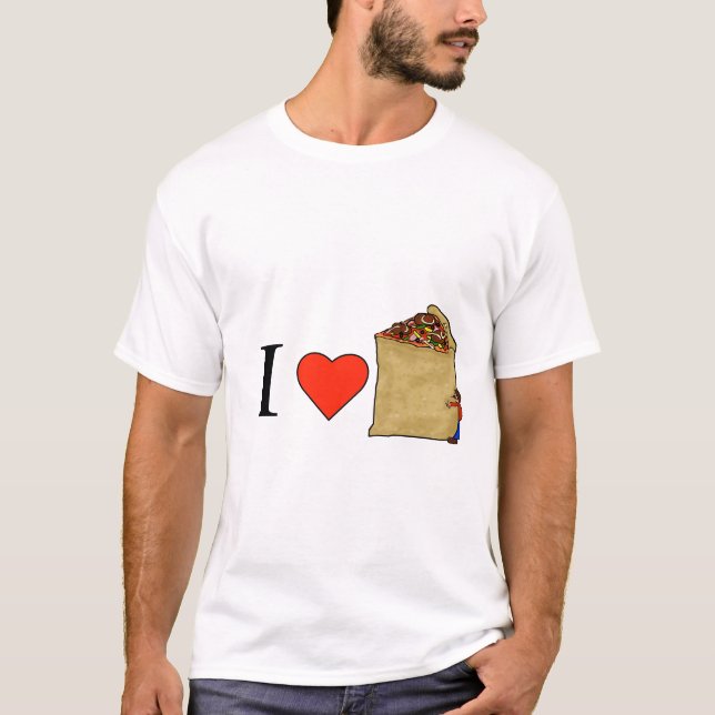 T-shirt I Love Deep Dish Pizza (Devant)