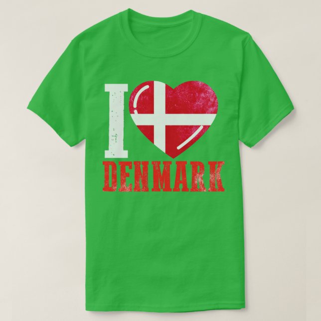 T-shirt I love Denmark (Design devant)