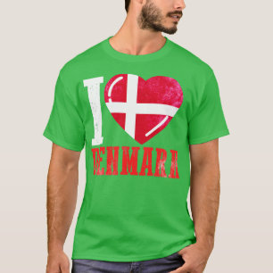 T-shirt I love Denmark