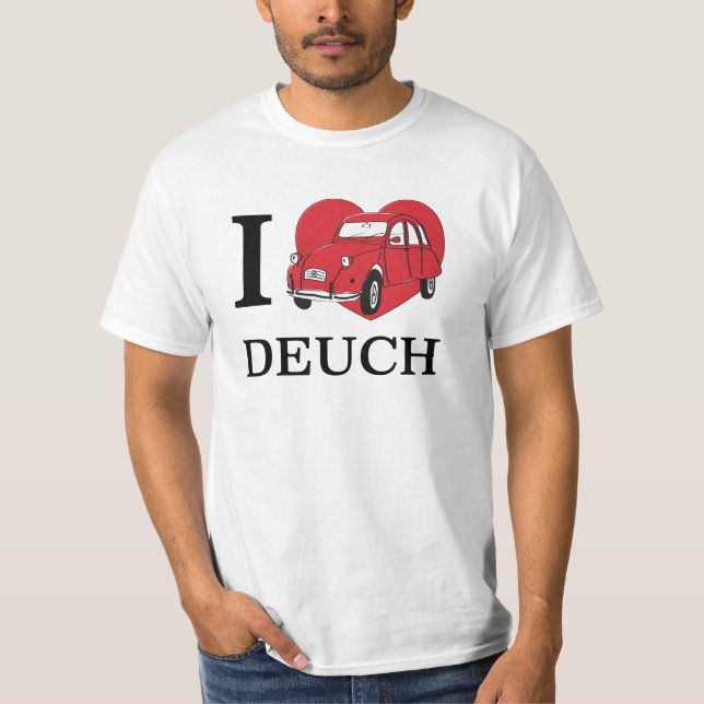 T-shirt I love Deuch (Devant)