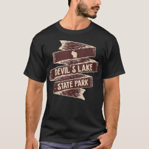 T-shirt I Love Devils Lake State Park Wisconsin WI Randonn