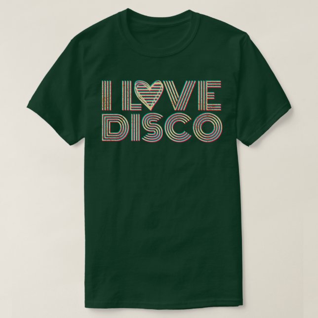 T-shirt I Love Disco Music (Design devant)