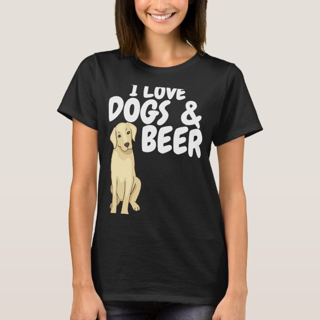 T-shirt I Love Dogs & Beer (Devant)