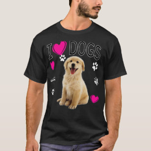 T-shirt I Love Dogs Golden Labrador