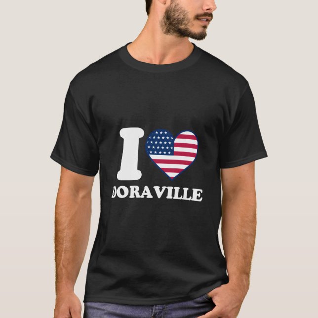 T-shirt I Love Doraville I He Doraville (Devant)