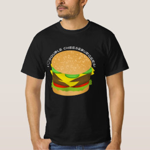 T-shirt I Love Double Cheeseburgers