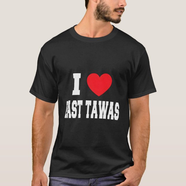 T-shirt I Love East Tawas (Devant)