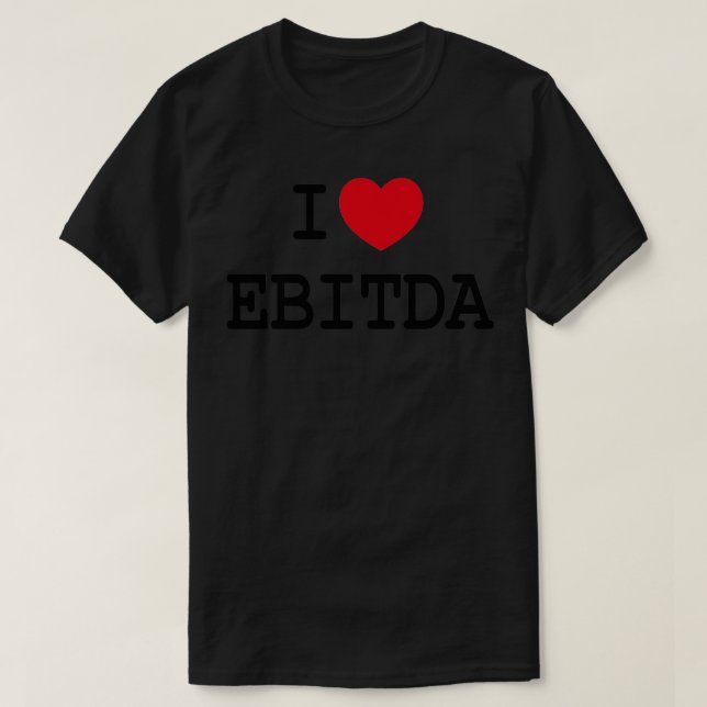 T-shirt I Love EBITDA Drôle Randonnée sans manches (Design devant)