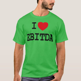 T-shirt I Love EBITDA Drôle Randonnée sans manches