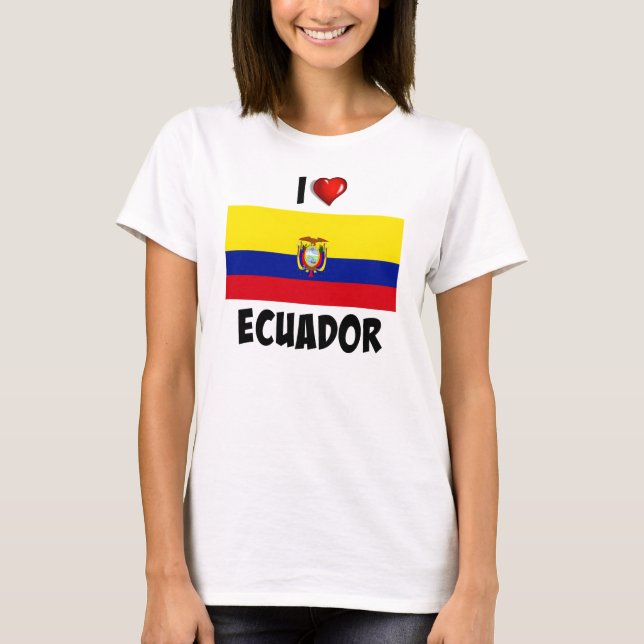 T-shirt I Love Ecuador (Devant)