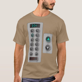 T-shirt I Love Elevator Cadeau Boutons d'ascenseur mignonn