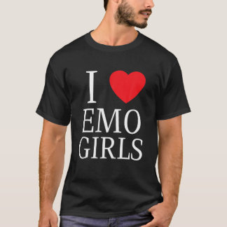 T-shirt I Love Emo Girls I Heart Emo Girls