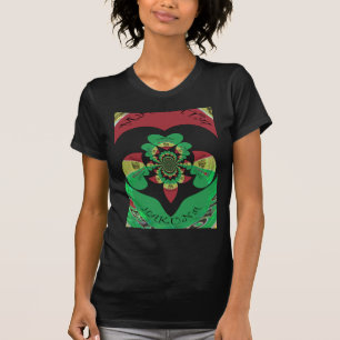 T-shirt I Love Ethiopia Kaleidoscope - Heartfeel Rasta Art