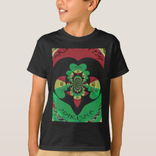T-shirt I Love Ethiopia Kaleidoscope - Heartfeel Rasta Art
